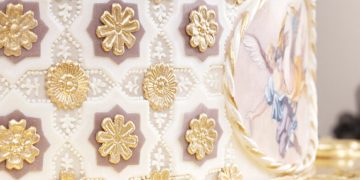 Metallic and Glossy Decorations in Modern Cuisine