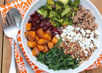 Soft and Sticky Rice Paired with Crunchy Nuts or Roasted Vegetables Creates a Visually Layered Effect